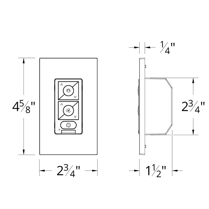 Contrôle mural Bluetooth du ventilateur de plafond