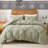 Solayne Boho Tufted Duvet Cover Set – Textured Geometric Pattern, Corner Ties & Zipper Closure-111549002-111548997