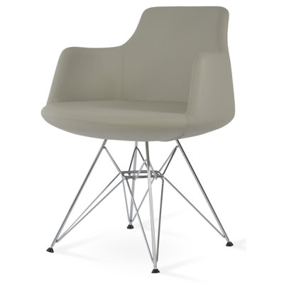 Fauteuil en faux cuir de 25 po de large Dervish