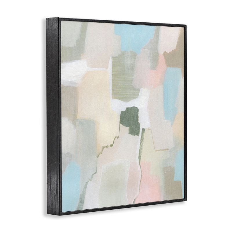 «Soft Abstract Expression», estampe numérique par Grace Popp, H 20 po x l 16 po, Giclée encadrée noir minuit