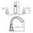 Widespread 2-handle Bathroom Faucet with Drain Assembly-58689373