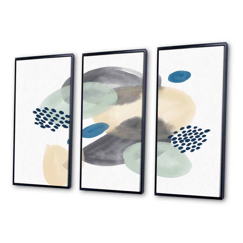 «3», reproduction d'art sur toile, Cadre noir, H 28 po x l 36 po x P 1 po
