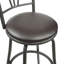Tabouret de bar pivotant à 360 ° en métal noir 24 po ou 29 po Azalea Park-460638777-460638776