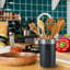 Metal Round Utensil Crock