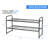 32'' Wide 2-Tier Wire Grid Shoe Rack for Closet, Stackable and Adjustable Shoe Shelf-1905190126