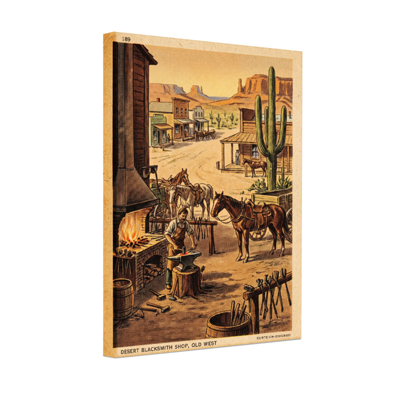 Fashion Fashion Blacksmith Shop Old West, H 18 po x l 12 po