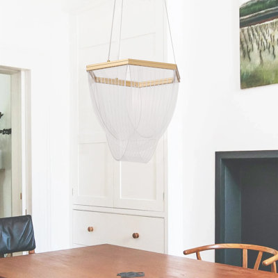 13.78 inch LED 3000K Gold Modern Pendant Light Fixture
