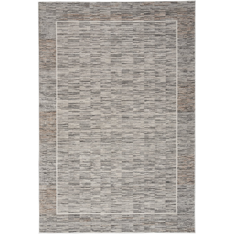 Tapis abstrait gris anthracite