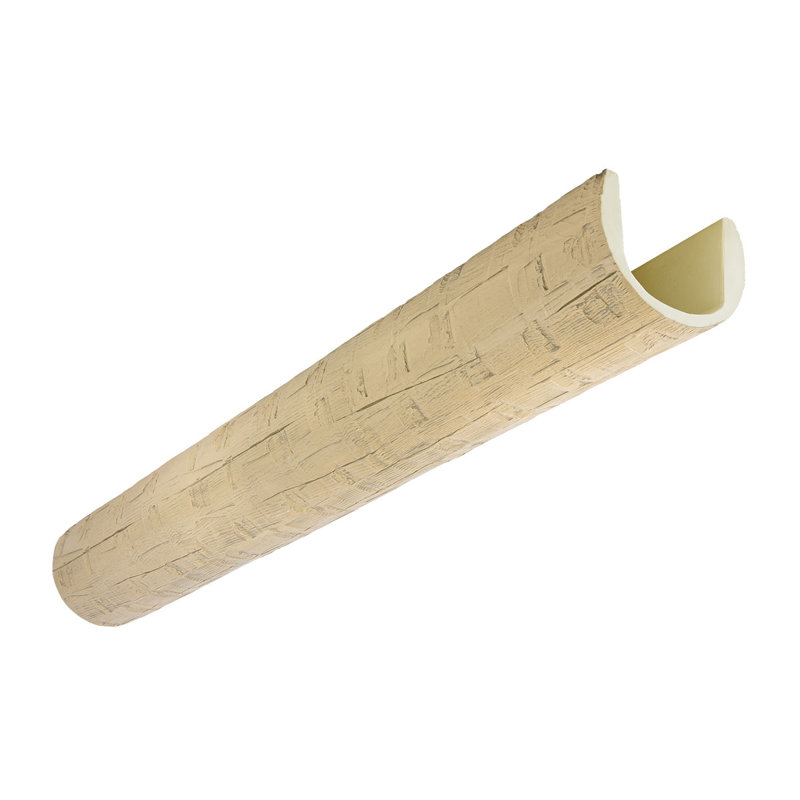 Poutre à bûches en bois artificiel Heritage Timber Santa Fe, Chêne blanc naturel, Taillé à la main