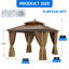 10 pi. L 10 pi. D Pavillon de jardin en aluminium-100088584