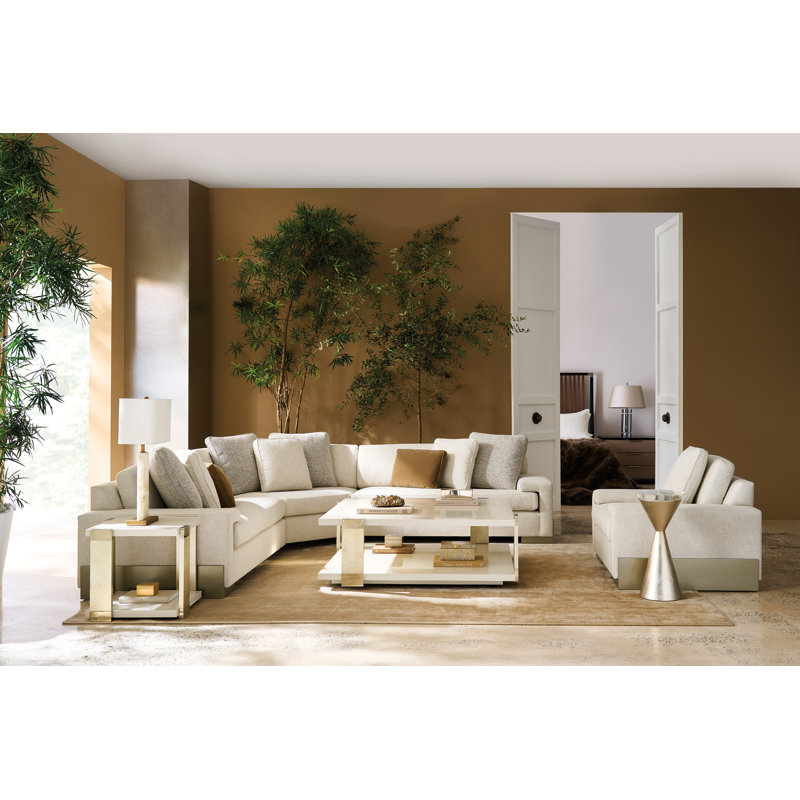 Caracole Classic Coffee Table, Almond Milk