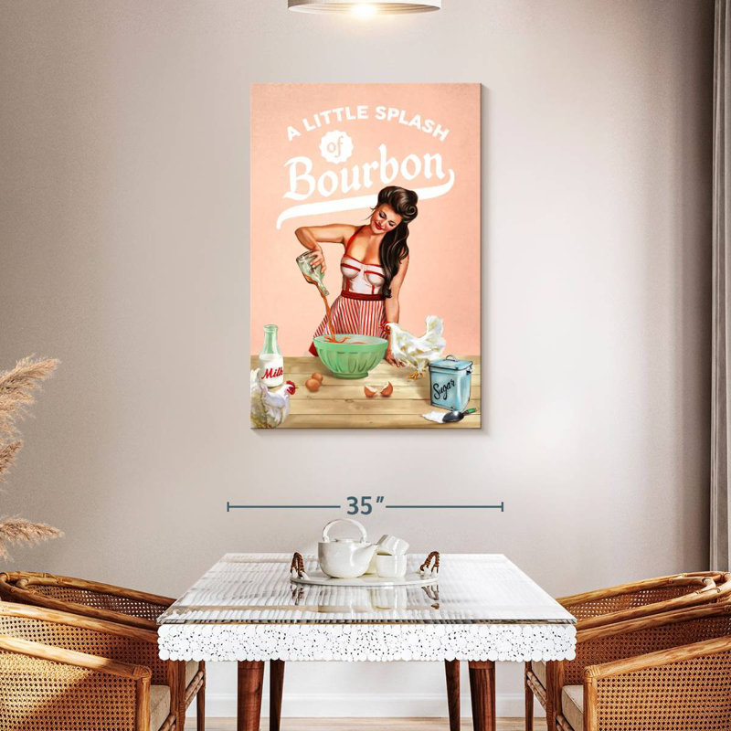 Tergel Bourbon Chickens Pin-Up, H 45 po x l 30 po