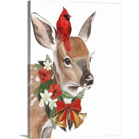 " Yuletide Darling I " by Grace Popp Painting Print on Canvas