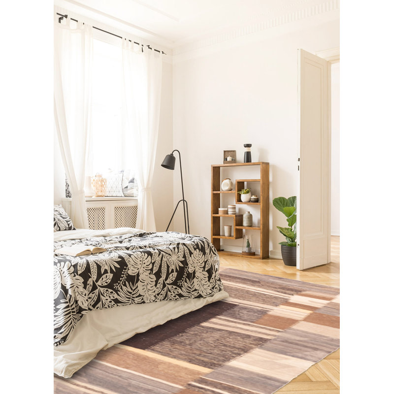 Boho Brown Kilim 5'0" x 6'7"