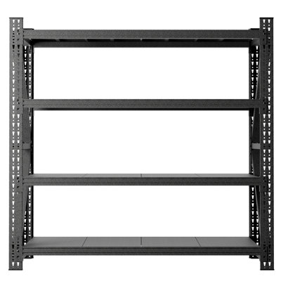 5000LBS Industrial Shelving for Warehouse, Heavy Duty Metal Adjustable Garage Shelves (69"H x 71"W x 23.7"D) 5000LBS Storage Unit, Black