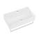 Claire Ceramic Rectangular Wall Mount Bathroom Sink with Overflow