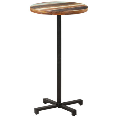 Bistro Table Round Solid Reclaimed Wood