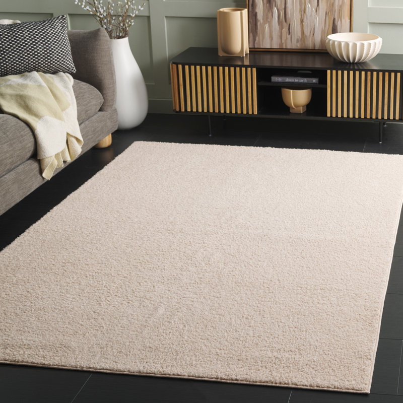 Boucle 100 Performance Machine Washable Solid Colour Rug, Rectangle 5' x 7'