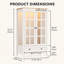 Armoire-penderie autoportante 31,5 po avec lumière DEL, armoire de rangement moderne pour vêtements avec tiroir et tringle, organisateur de garde-robe de chambre à coucher