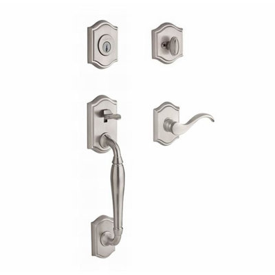Westcliff Handleset with Deadbolt and Door Lever and Rosette