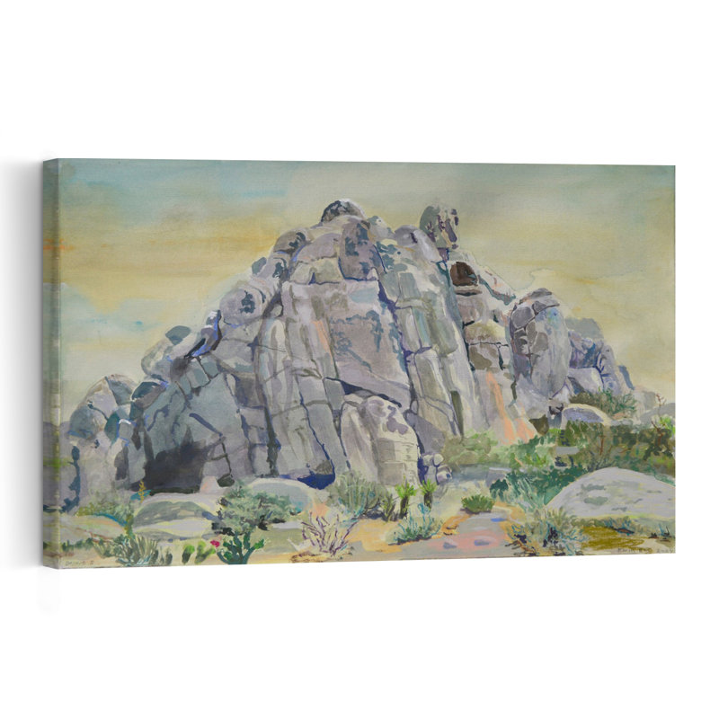 «Desert Rock Formations Abstract Contemporary Landscape Nature», reproduction d'art murale, H 24 po x l 36 po