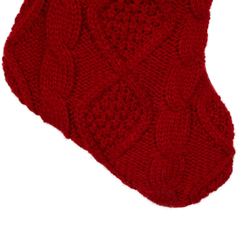 Bas de polyester, Rouge / brun