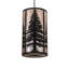 Luminaire suspendu cylindrique 10 lumières