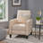 Linen Manual Push Back Recliner Chair-320699903