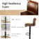 Lolar Swivel Upholstered Adjustable Height Counter Stool with Metal Frame
