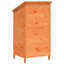 Vidaxl Garden Shed Solid Fir Wood Storage Cabinet Outdoor Modern Design Ample-129097142