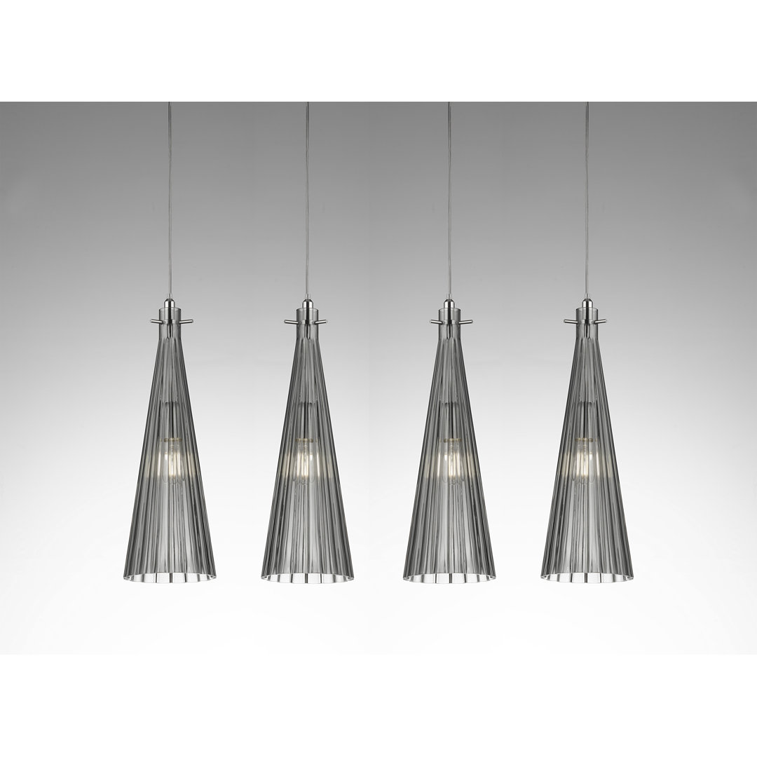 Costa 4 - Light Nickel Kitchen Island Pendant