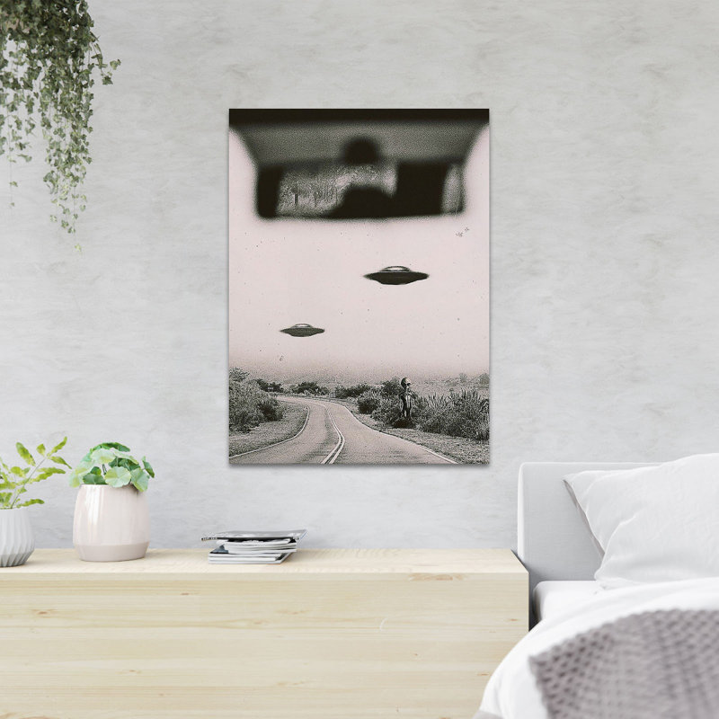 " Ufos And Aliens ", 36" H x 24" W x 2" D