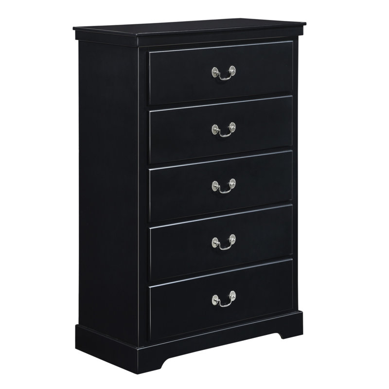 Commode 5 pièces Classic Traditional, Noir