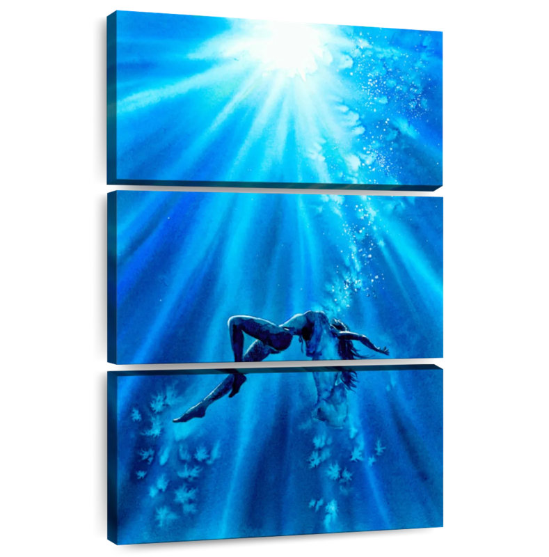 Aletra Freediver Underwater, 38" H x 24" W