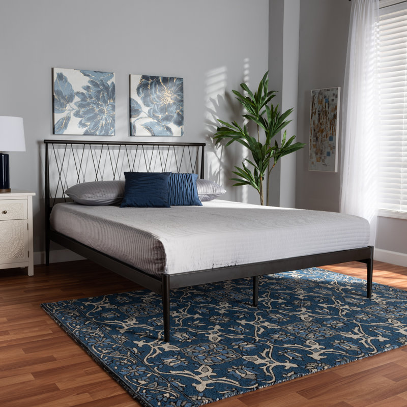 Metal Slat Bed, Queen