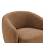 Fauteuil d'appoint pivotant moderne avec dossier moulant et base en métal, rotation à 360 °-768130872
