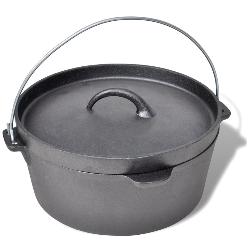 Symple Stuff Cast Iron Dutch Oven, 11.3 L