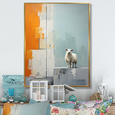 " Sheep Minimalist Cubism "