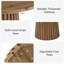 Round Solid Wood Dining Table