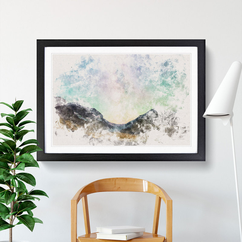 Stars Above Canada - Picture Frame Graphic Art Print, 24cm H x 33cm W x 2cm D, Black Framed