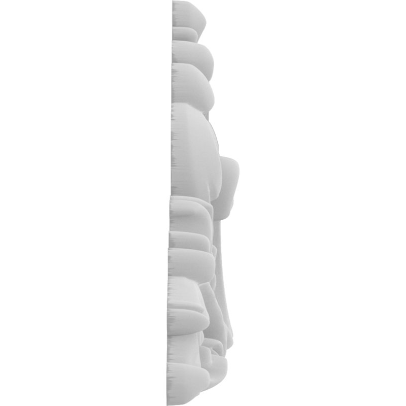 Rosette Edgerton, H 3,5 po x l 7 po x P 0,63 po