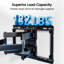 Support mural pour téléviseur à mouvement complet convenant aux téléviseurs à écran plat de 42 à 86 po et aux courbes, support pour téléviseur robuste pouvant supporter jusqu'à 132 lb, inclinable, pivotant et extensible, compatible VESA maximum 600 x 400 mm.