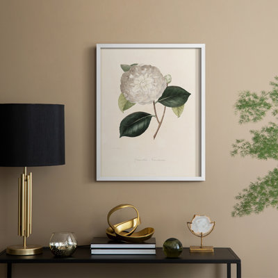Impression florale vintage encadrée CLxxiii - bois massif