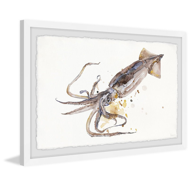 Big Squid by Parvez Taj - Single Picture Frame Print, 20cm H x 30cm W