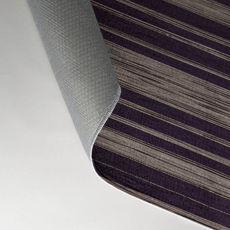Tapis intérieur / extérieur mauve HorizontalStripes, Rectangle 9 pi x 12 pi