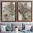" Birch Leaves I " 2 Piece Art Color Photography Painting-265652362-265652363