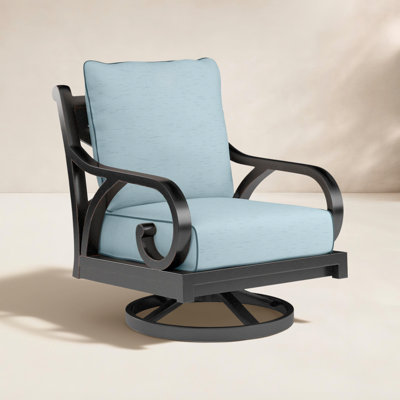 Monterey Swivel Patio Lounge Chair with Sunbrella® Cushions