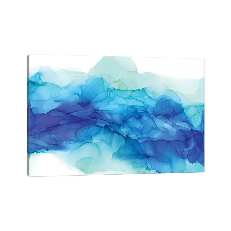«Ocean Tides» par Elizabeth Karlson - reproduction d'art sur toile tendue, H 12 po x l 18 po x 1,5 po
