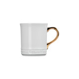 Le Creuset Stoneware Mug With Gold Metallic Handle, 14 Oz.