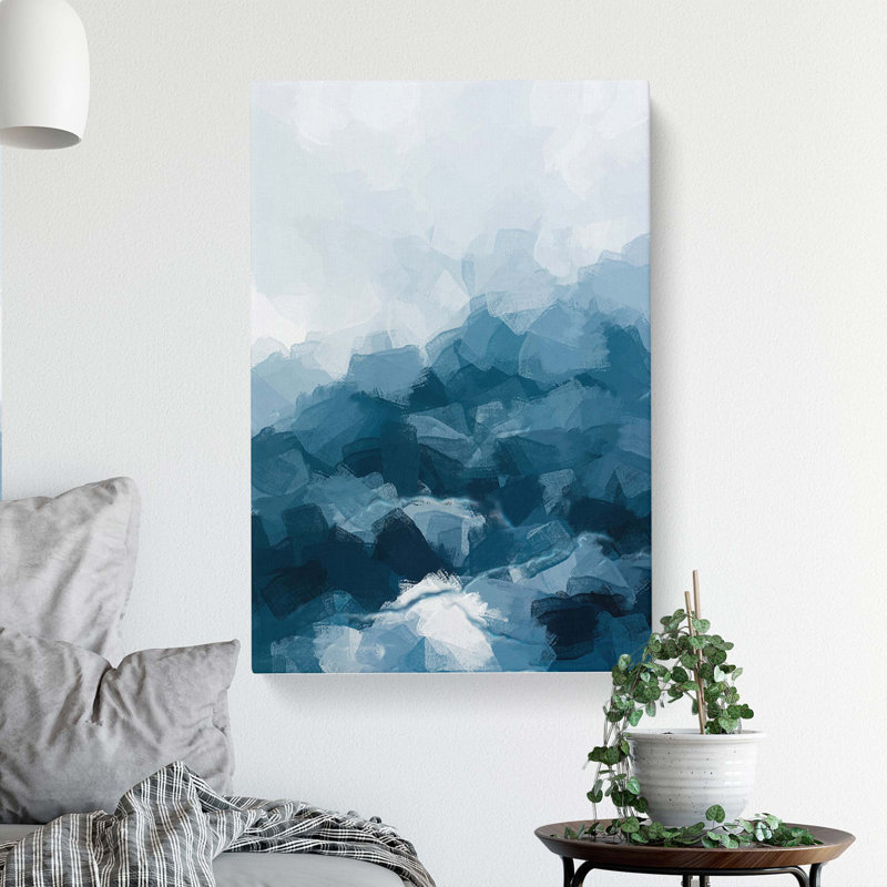 Cloudy Mood in Abstract - Wrapped Canvas, 60cm H x 40cm W x 3cm D
